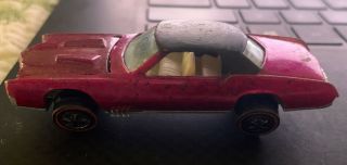 1968 Hot Wheels Mattel Die - Cast Redline Maroon Custom Eldorado Cadillac Usa