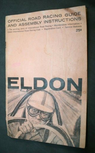Vintage Eldon Official Road Racing Guide And Assembly Instructions Booklet