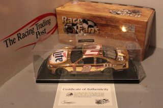 2000 Rusty Wallace Miller Lite 24kt Gold 1/24 Action For Race Fans Only Diecast