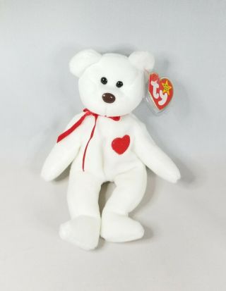 Ty Beanie Baby - 1993 " Valentino " The Valentine Bear (8.  5 ") - Style /pvc