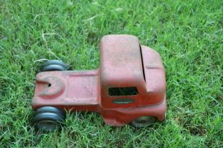 Antique Tonka Toys Red Cab Truck Decals Mound Metalcraft Minn