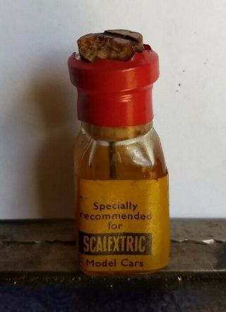 Vintage Tri - Ang Scalextric Shell Lubricating Oil For Model Cars Bottle