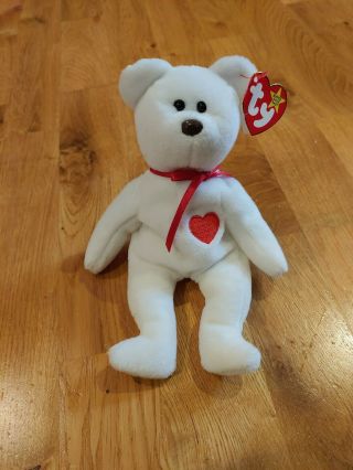 Ty Beanie Baby Valentino The Bear Mwmt Collectible Plush Animal