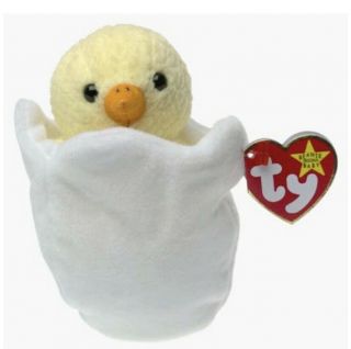 Ty Beanie Baby - Eggbert The Egg & Chick (6 Inch) - Mwmts Stuffed Animal Toy