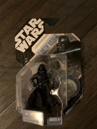 Ralph Mcquarrie Darth Vader Star Wars 30th Silver Coin Concept Figure Signature