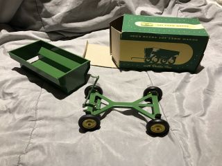 Vintage Ertl John Deere Toy Farm Wagon With Box