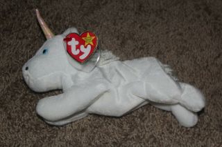 Ty Beanie Baby Mystic Unicorn Iridescent Horn Yarn Tail May 21 1994 With Tags