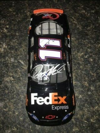 Nascar Signed 1:24 Denny Hamlin 2006 Rookie Of The Year Fed Ex - Combined Shippin