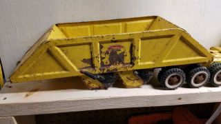Tonka Yellow Bottom Dump Trailer And Tractor