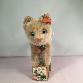 Rare Steiff Pre - War Orange Tabby Cat All Id 