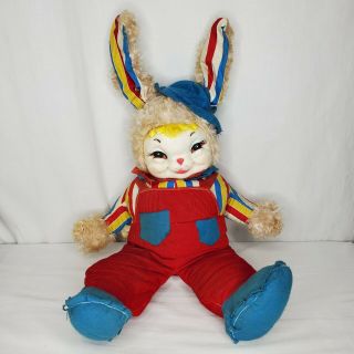 Vintage Rare Rushton Star Creation Plush Rubber Face Bunny Rabbit 50s 60s 2