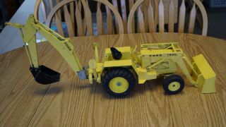 Vintage Ertl Ford 7500 1:12 Backhoe Loader Tractor Construction Die Cast Toy