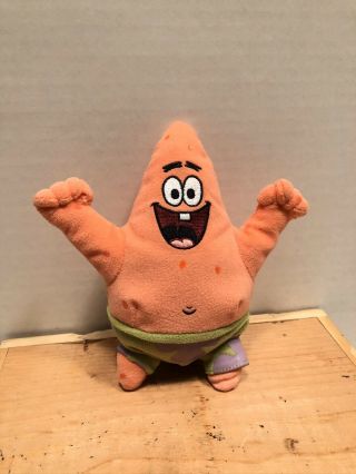 Ty Beanie Baby Patrick Star Spongebob Squarepants - 7 Inch
