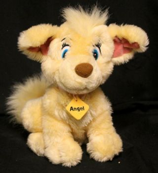 Disney Lady And The Tramp 2 Angel Dog Plush Stuffed Animal 10 " Rare