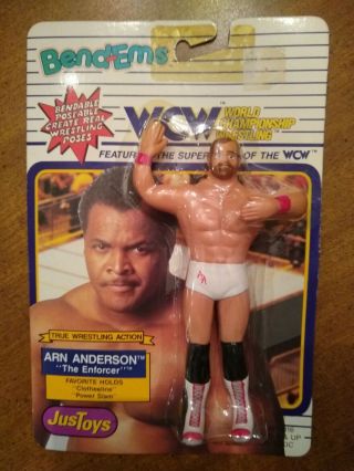 1990 Wcw Bend - Ems Arn Anderson Error Card Wrestling Figure (butch Reed) - Wwe.