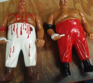 Legends Of Professional Wrestling Abdullah The Butcher Figures Bloody And Non