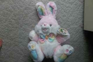 Dan Dee Hoppy Hopster Rainbow 22 " Easter Bunny W/ Tag & Poem