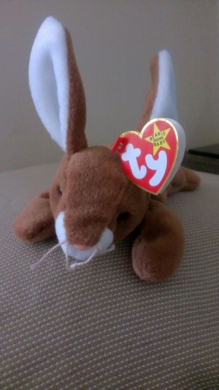 Rare - Ty Beanie Baby Ears Style 4018 Pvc Retired & In