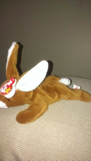 RARE - TY Beanie Baby Ears Style 4018 PVC Retired & in 2