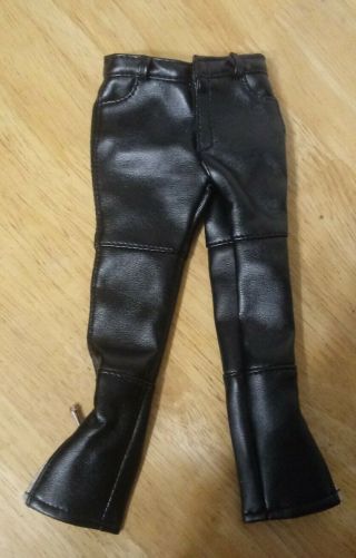 1/6 Scale Black Leather Pants For Custom 12 " Figure