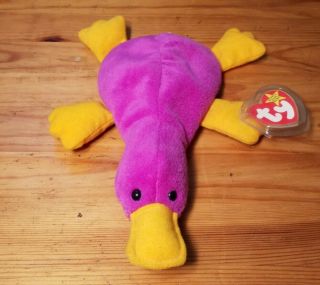 Ty Beanie Baby Patti The Platypus Style 4025 W/ Tags 1993 Retired Rare