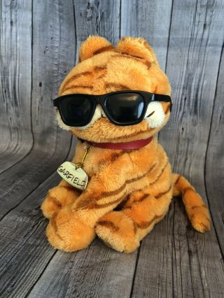 2004 Ty Beanie Babies Cool Cat - Garfield W/ Sunglasses Plush 3