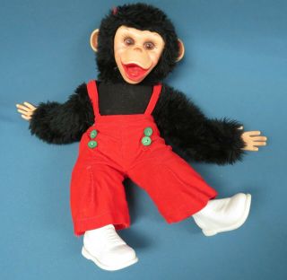 Vintage Rushton Zip Zippy The Chimp Monkey Rubber Face 16”