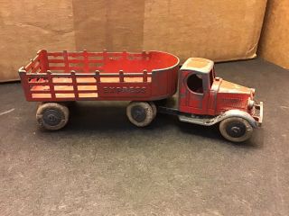 Vintage 1930’s Tootsietoy Large Mack Cab Express Stake Truck,  All