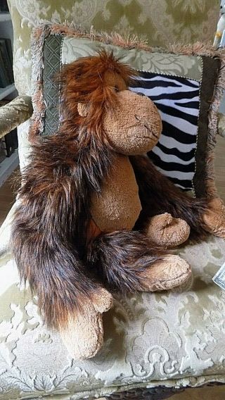 Jellycat Oscar The Orangutan Ape 22” Large Soft Plush Stuffed Animal Gorilla EUC 3