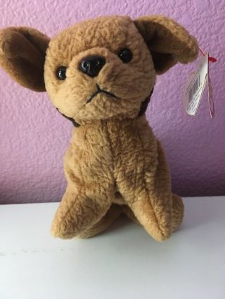 1996 Ty Beanie Babies Tuffy The Terrier Dog W/tags (7 Inch)