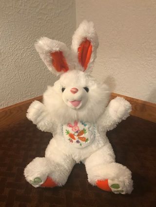 Dan Dee White Bunny Rabbit Hoppy Hopster Large 27 " - Easter Pastel Carrot