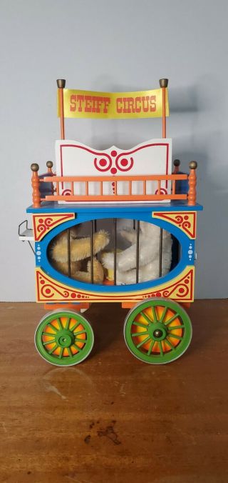 1988 Steiff Limited Golden Age Of The Circus Wagon With Bears