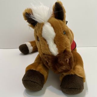 Wells Fargo Legendary Plush Pony Horse Stuffed Animal Palomino Brown White 14”