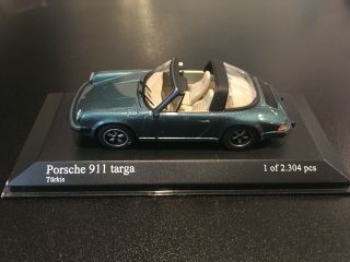 Minichamps 1:43 Porsche 911 Targa 1977 Turkis Blue - No Box 2