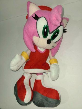 2003 Sonic The Hedgehog 15 " Amy Rose Plush Doll Sega Toy Network