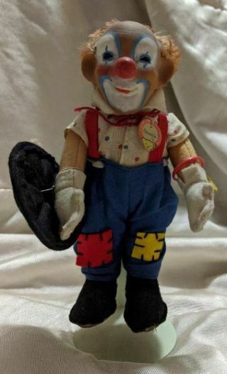 Steiff Rare Vintage Clownie Doll - 1959 With Chest Tag