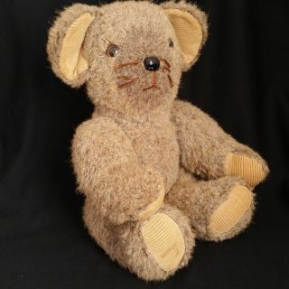 Vintage Mouse Teddy Bear Plush Stuffed Animal Jointed Artist Ooak Toy Doll
