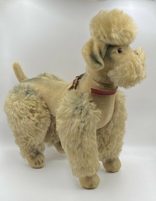 Vintage Steiff German Mohair Snobby Poodle Jointed Dog K9 Toy Doll Tags 2