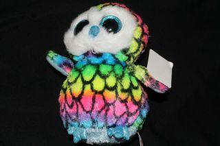 Ty Beanie Boos 6 Inch Aria The Owl Claires Exclusive Glittery Eyes With Tag