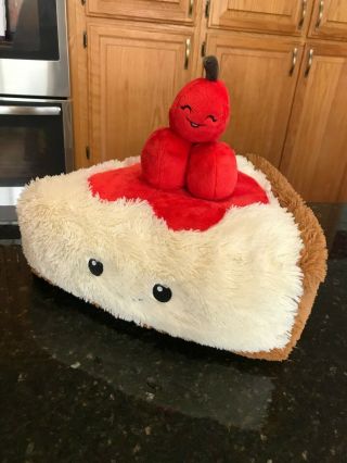 Squishable Comfort Food Cheesecake Cherry On Top Large Pillow Plush Stuffed Toy