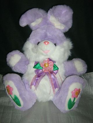Vintage Dan Dee 22 " Hoppy Hopster Bunny Rabbit Large Plush Easter Flower Bow