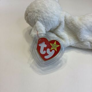TY Beanie Baby Fleece The Lamb W/Tags Retired DOB: March 21st,  1996, 3