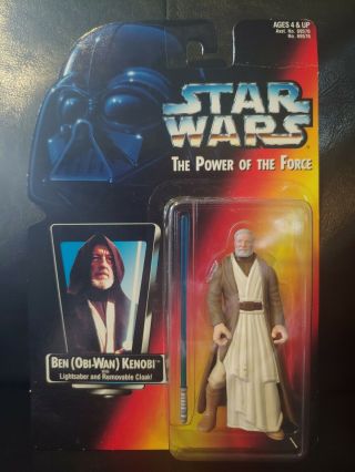 Star Wars Power Of The Force Ben Obi - Wan Kenobi Long Saber Kenner 1995 Rare