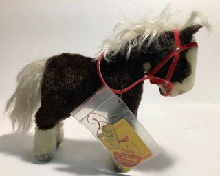 Vintage Steiff Ferdy Pony Horse 3750/18 6.  5 " Germany Stuffed Animal