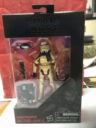 Star Wars Black Series 3.  75 " - - Rogue One Sandtrooper - Very Rare Hard To Find