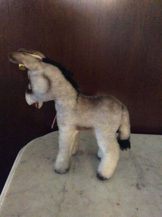Steiff VINTAGE GRISSY 1617;00 ALL ID DONKEY STANDING 3