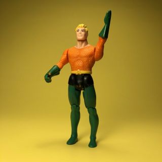 Vtg Aquaman Dc Powers 4.  5 " 1985 Figure 1st Series Dc Comics