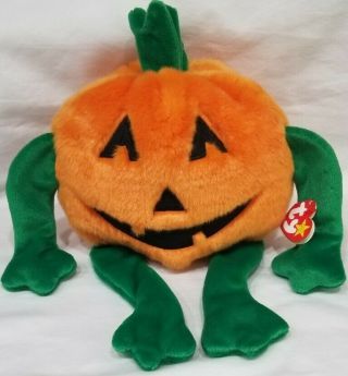 Ty Beanie Buddy - Pumkin The Pumpkin - 7.  5 Inch - Mwmts Stuffed Animal Toy