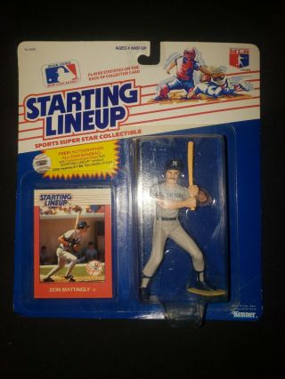 1988 Starting Lineup Don Mattingly York Yankees Rare Vintage