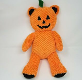 Build A Bear Halloween Jack O Lantern Pumpkin Light Up Stuffed Animal Plush Toy